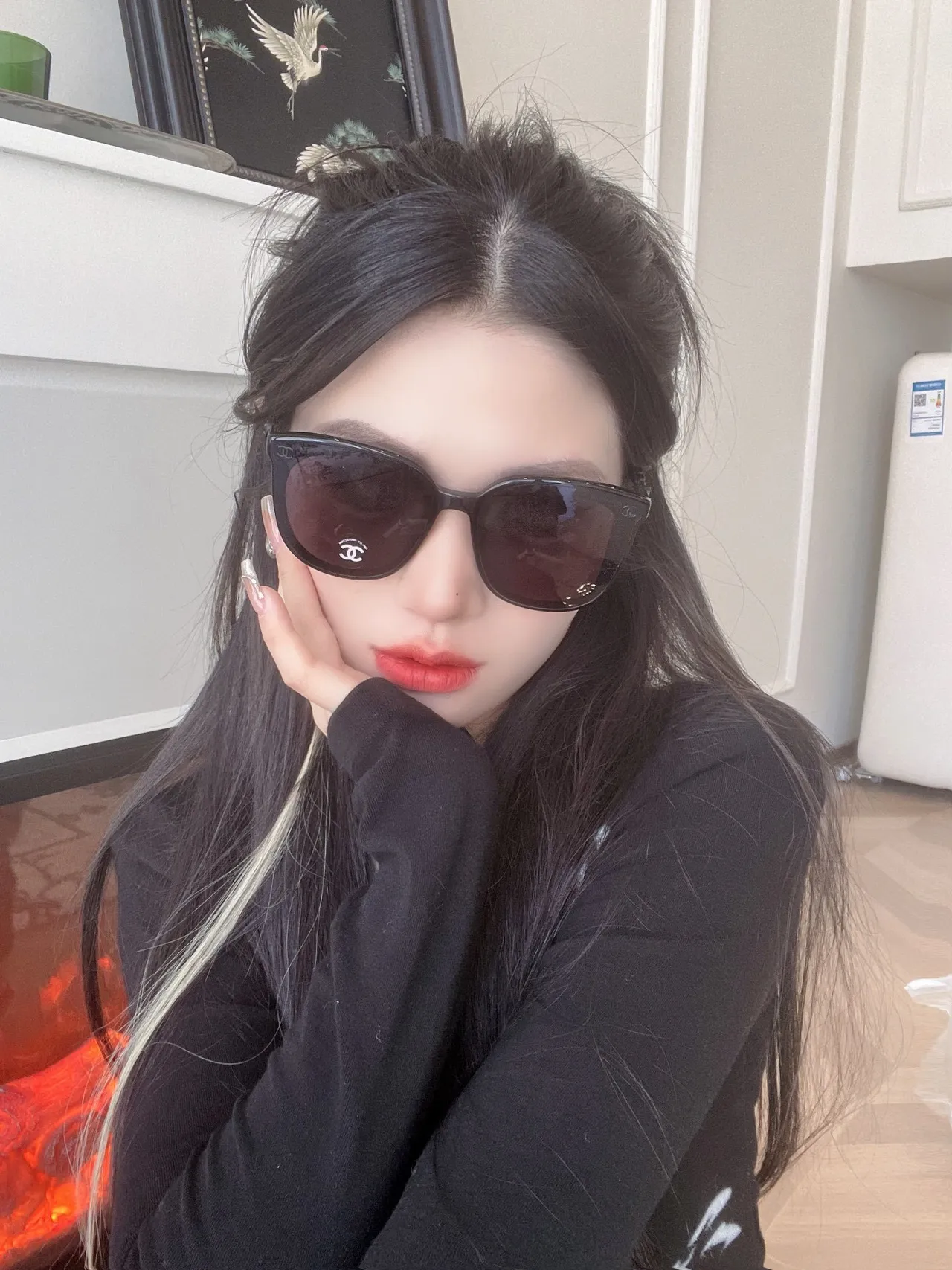 Chanel 棕金 玳瑁 醋酸 渐变镜片 太阳镜 9