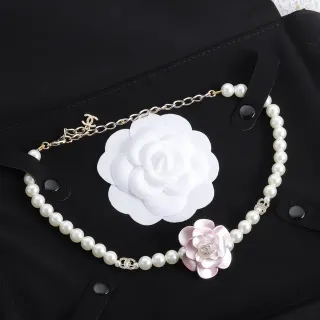 Chanel Camellia Pearl Belt White and Pink Floral Fashion Belt Bag