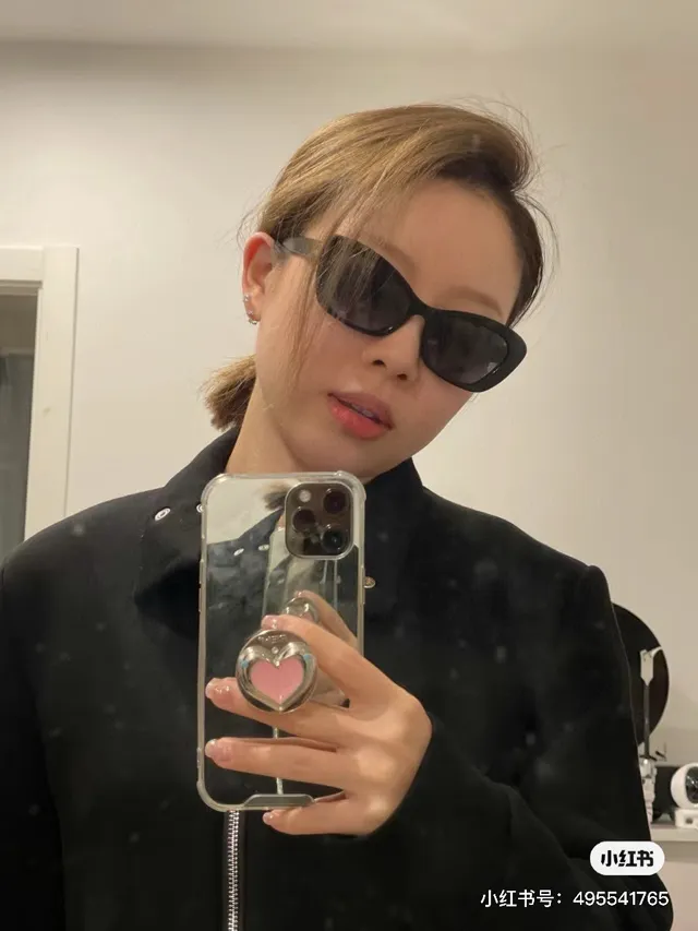 Chanel Cat Eye Black Acetate Gradient Gray Sunglasses 2