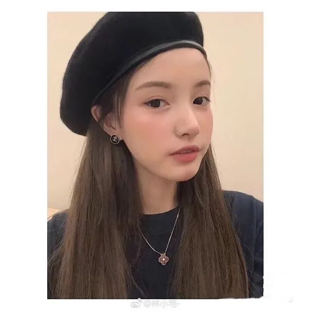 Chanel CC Logo Stud Black Gold Circular Enamel Earrings 5