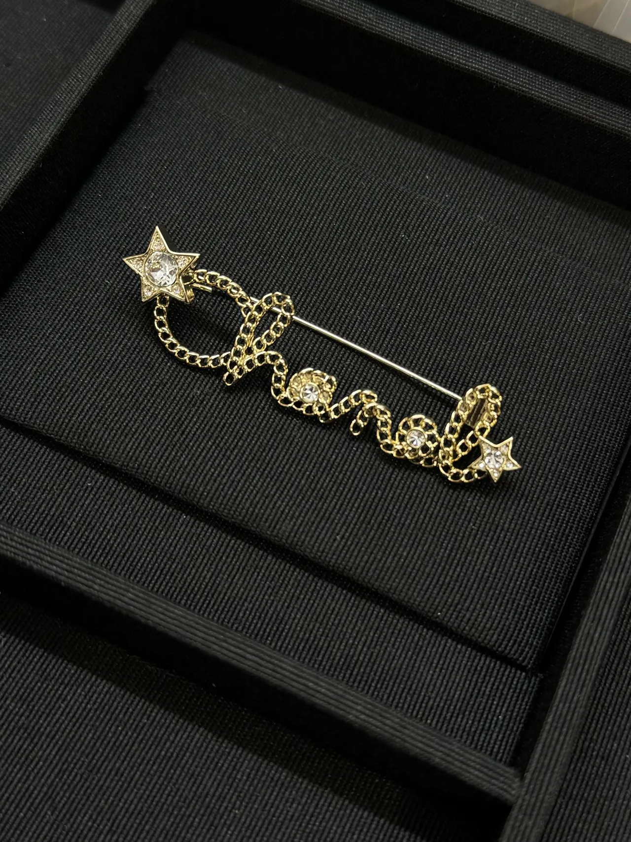 Chanel CHANEL Corrente Carta Cristal Estrela Broche 2