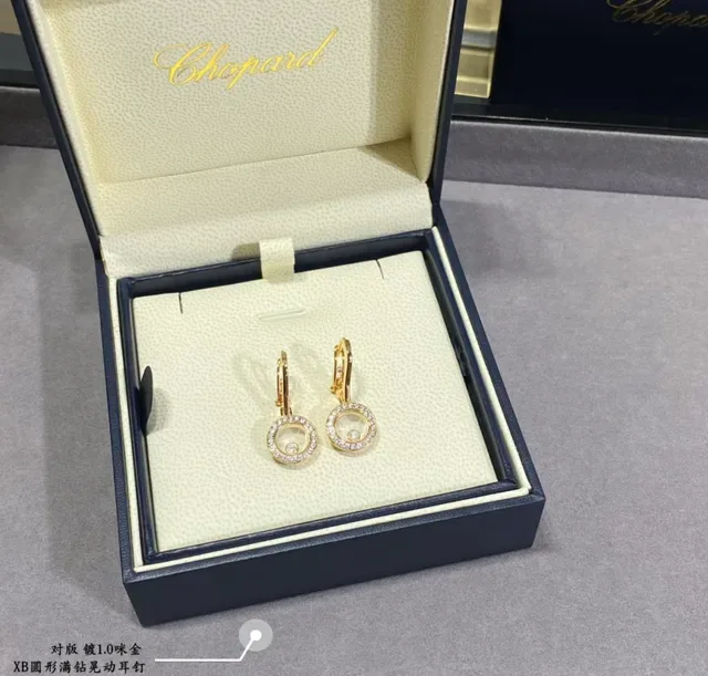 Chopard Happy Diamonds Circular Pavé Diamond Rotating Capsule Earrings 3