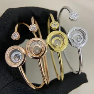 Chopard Happy Diamonds Disque Rotatif Bracelet Ouvert