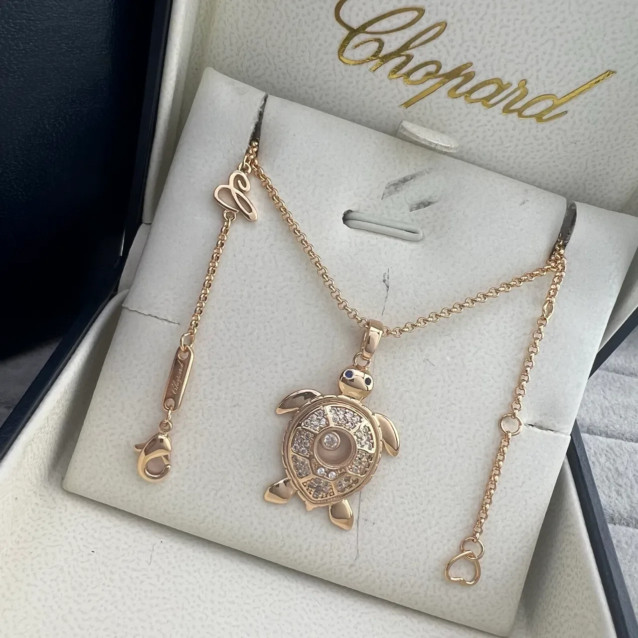 Chopard Happy Ocean Turtle Pavé Pendant Necklace 5