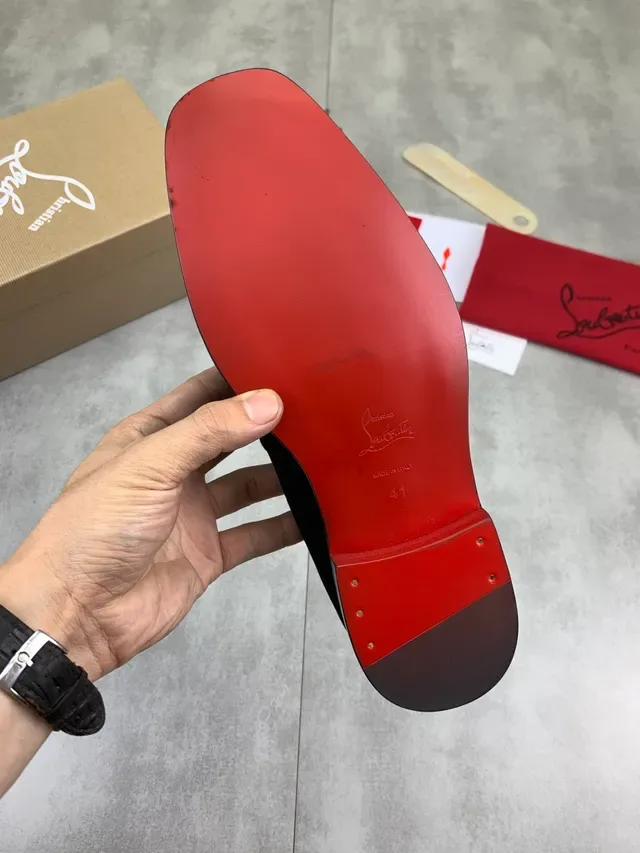 Christian Louboutin Horsebit Loafer Black Suede Loafers 3