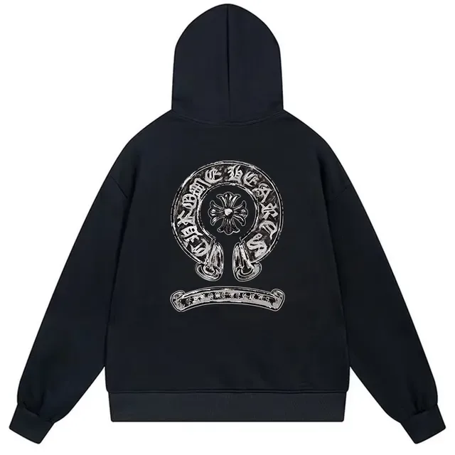 Chrome Hearts Crest Graphic Oversized White Hoodie 3