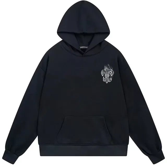Chrome Hearts Crest Graphic Oversized White Hoodie 4