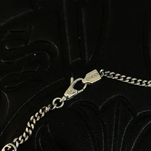 Colar Chrome Hearts Corrente Cruz Medalhão Prata 6