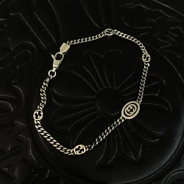 Colar Chrome Hearts Corrente Cruz Medalhão Prata 7