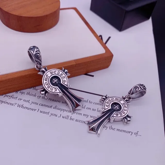 Chrome Hearts Cross Pendant Silver Necklace 2