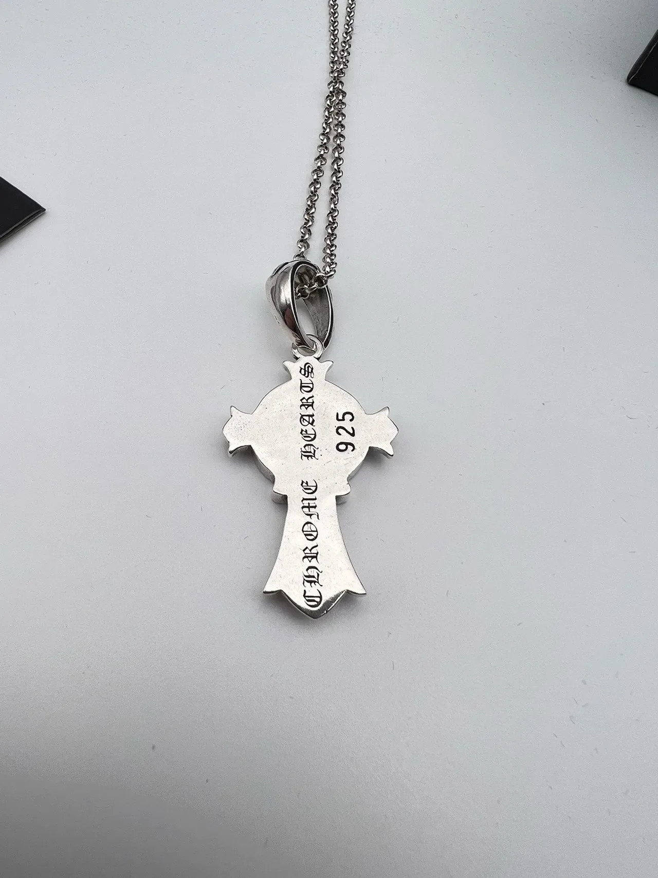 Chrome Hearts Cross Pendant Silver Necklace 7