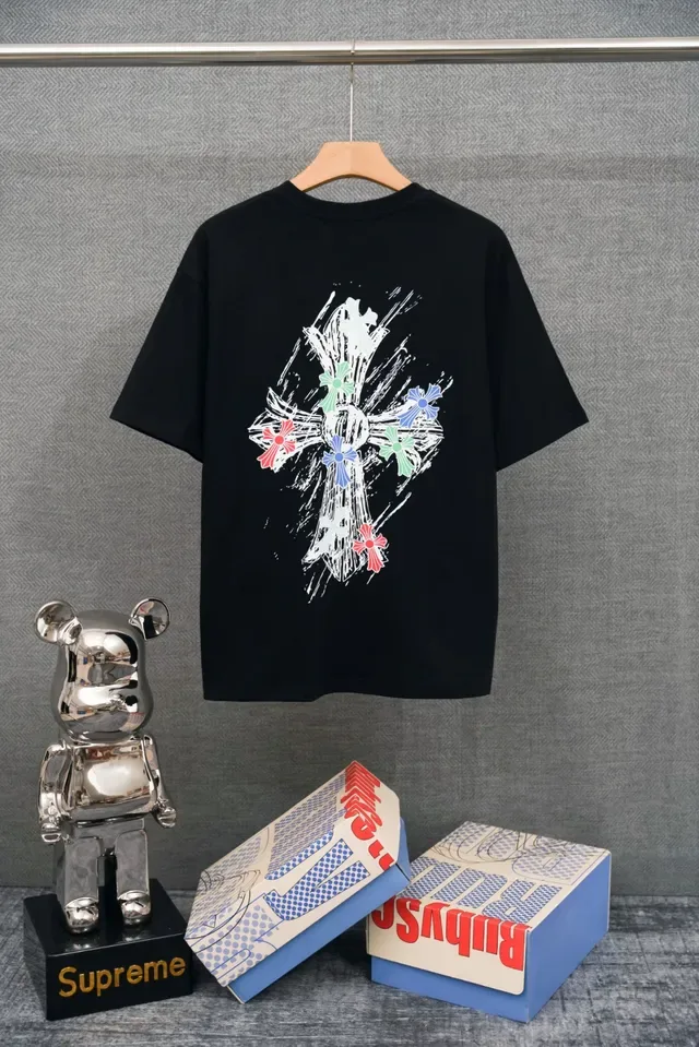 Chrome Hearts Graphic Print Cross Motif White T-Shirt 2