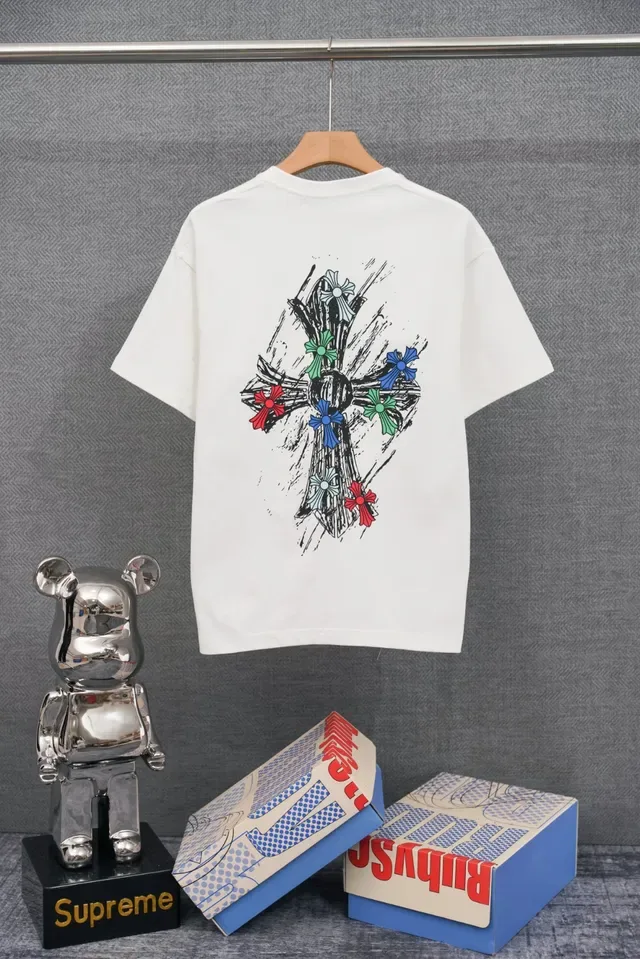 Chrome Hearts Graphic Print Cross Motif White T-Shirt 4