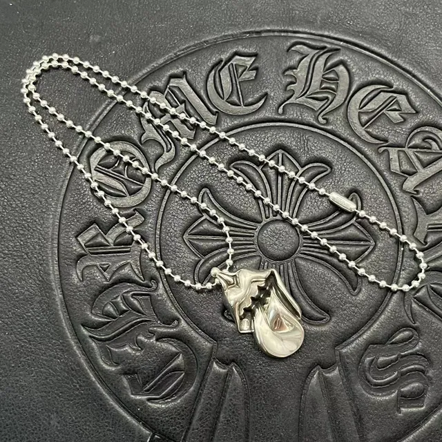 Chrome Hearts Silver Sculptural High-Polish Necklace 5