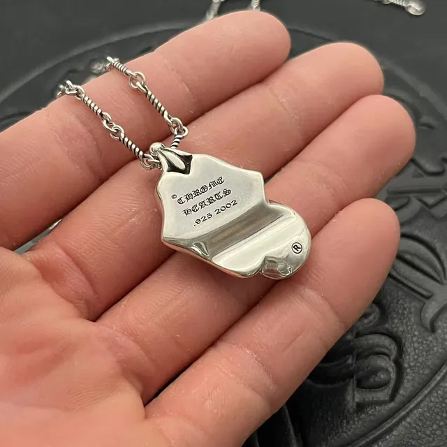 Chrome Hearts Silver Sculptural High-Polish Necklace 7
