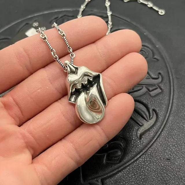 Chrome Hearts Silver Sculptural High-Polish Necklace 8