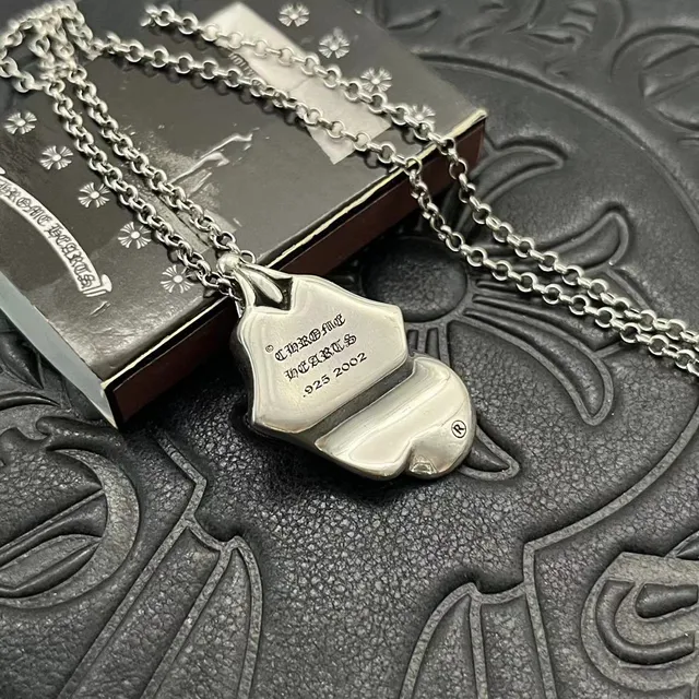 Chrome Hearts Silver Sculptural High-Polish Necklace 9