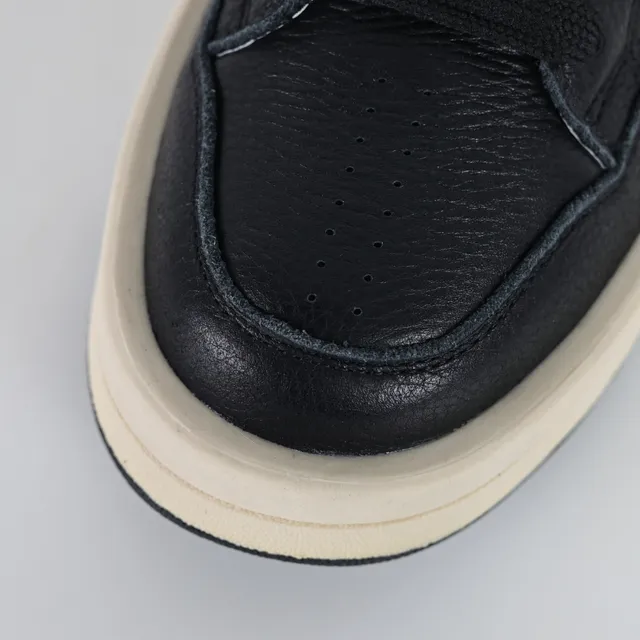 Converse Black Beige Pebbled Leather Upper Cream Platform Midsole Lifestyle Sneakers 5