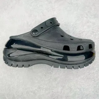 Crocs Echo Clog Black Molded Foam Platform Clog