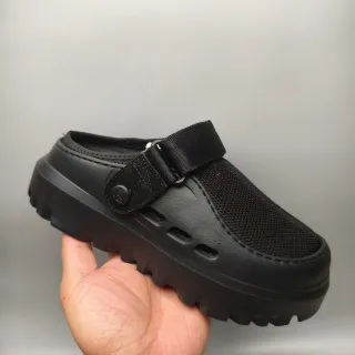 Crocs Echo Clog Negro Suela Moldeada Clog
