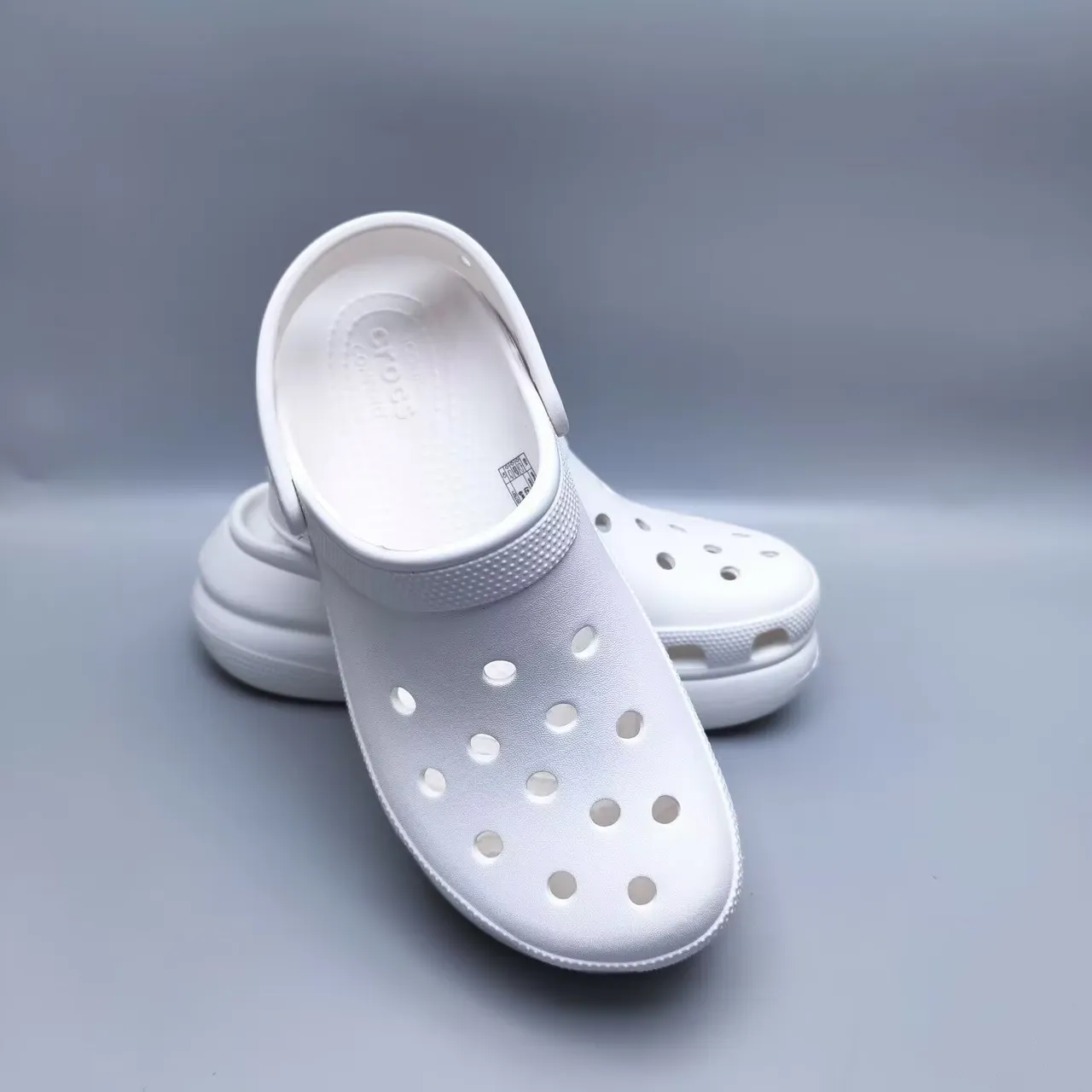 Crocs Echo Clog White Molded Foam Platform Clog 4