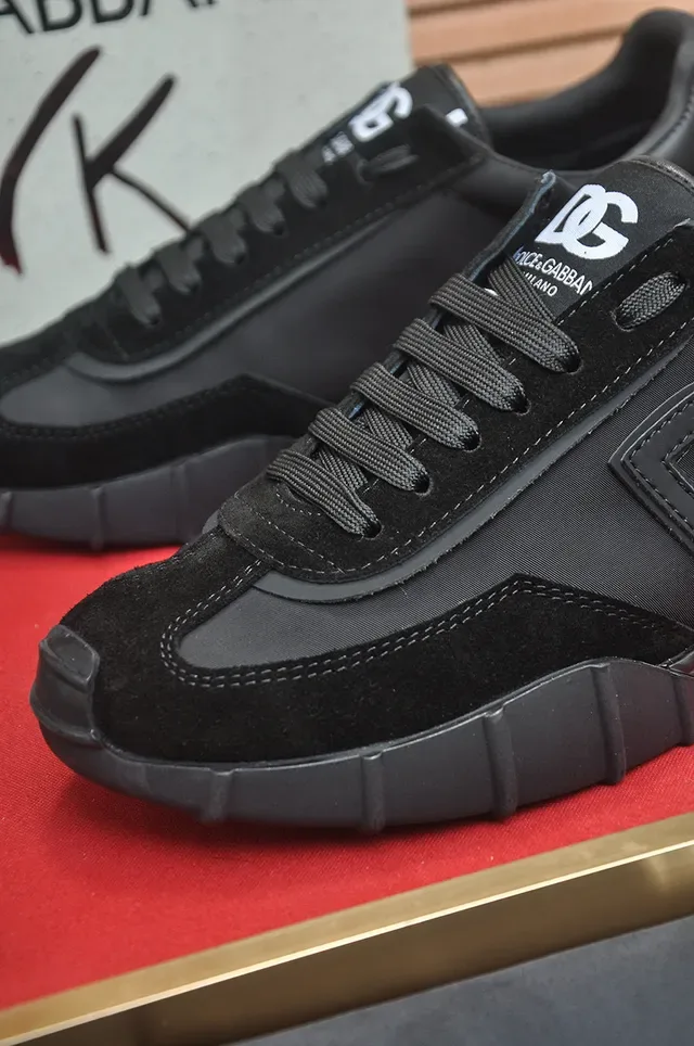DC Shoes Black Monochrome Suede And Synthetic Overlay Lifestyle Sneakers 8