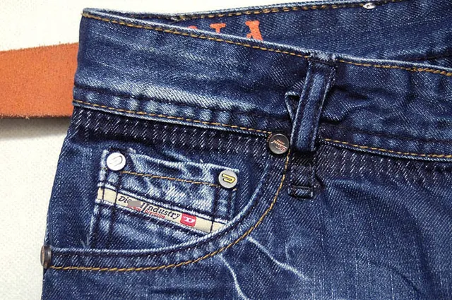 Diesel Distressed Medium-Wash Denim Shorts 3