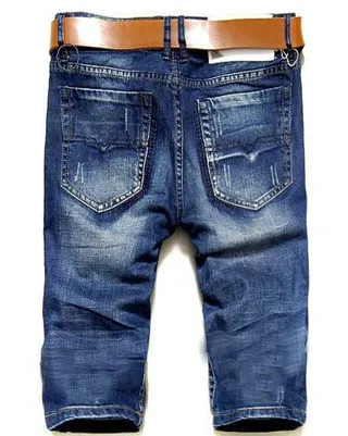 Diesel Distressed Medium-Wash Denim Shorts 8
