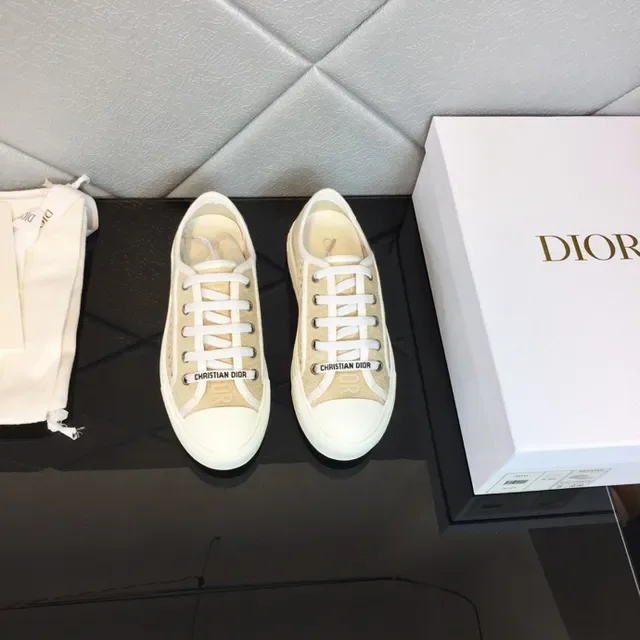 Dior B23 Beige Perforated Textile Lifestyle Sneakers 9