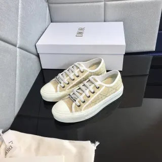 Dior B23 Beige Quilted Platform Lifestyle Sneakers