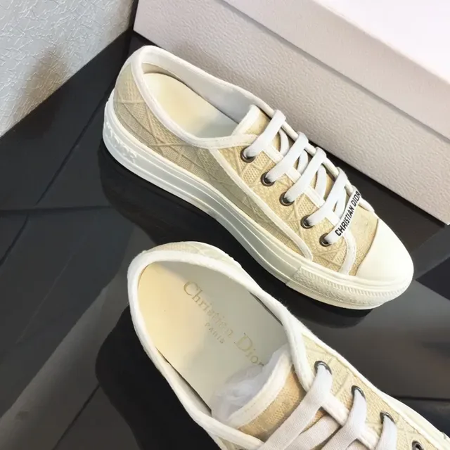 Dior B23 Beige Quilted Platform Lifestyle Sneakers 5