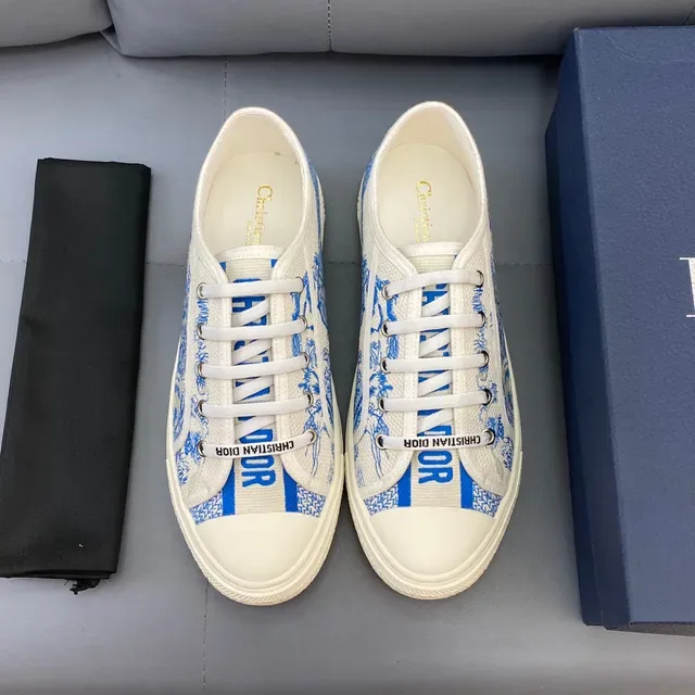 Dior B23 Blue Chinoiserie Print Lifestyle Sneakers 2