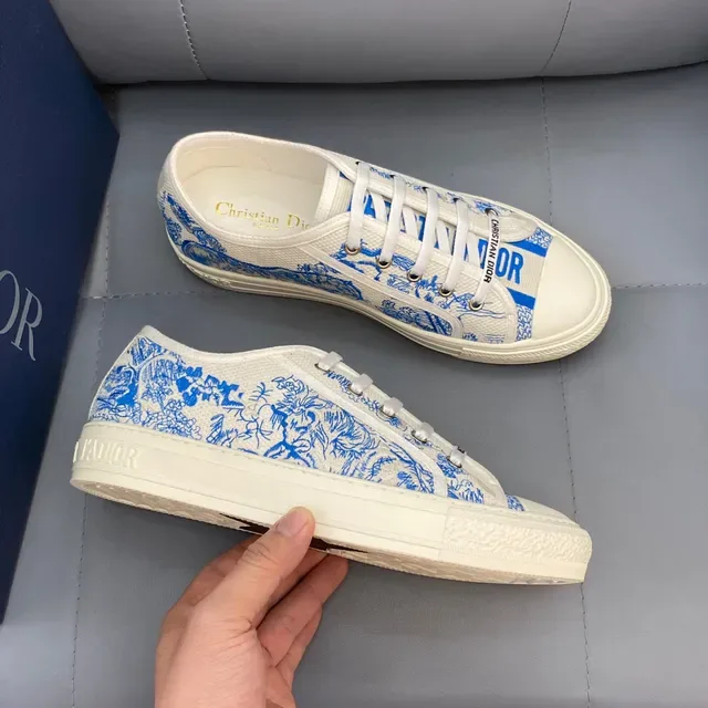 Dior B23 Blue Chinoiserie Print Lifestyle Sneakers 3