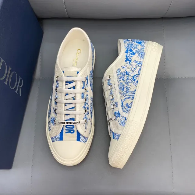 Dior B23 Blue Chinoiserie Print Lifestyle Sneakers 4