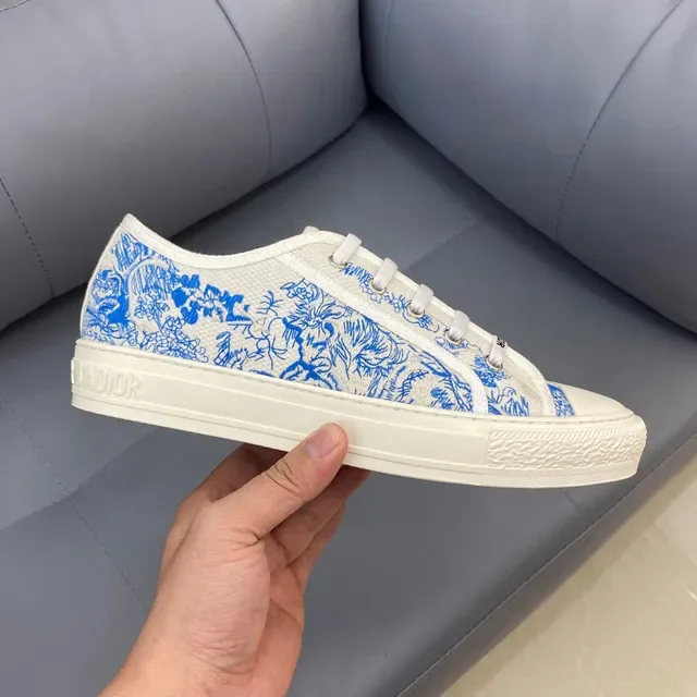 Dior B23 Blue Chinoiserie Print Lifestyle Sneakers 6