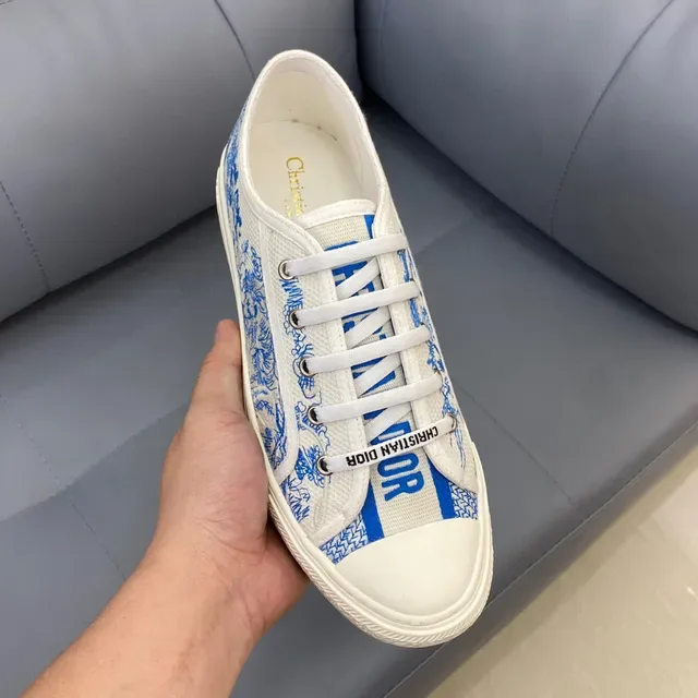Dior B23 Blue Chinoiserie Print Lifestyle Sneakers 7