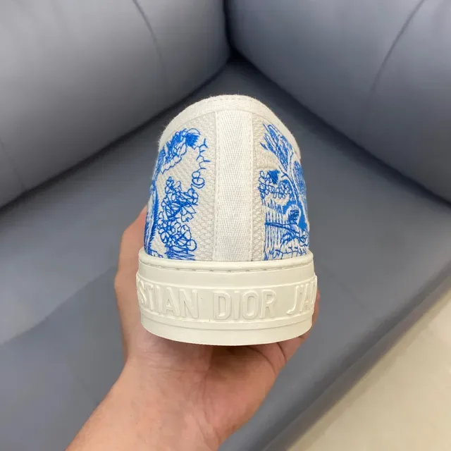 Dior B23 Blue Chinoiserie Print Lifestyle Sneakers 8