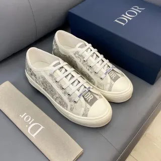Dior B23 Canvas Print Low-Top Lifestyle Sneakers