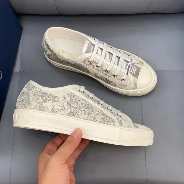 Dior B23 Canvas Print Low-Top Lifestyle Sneakers 2