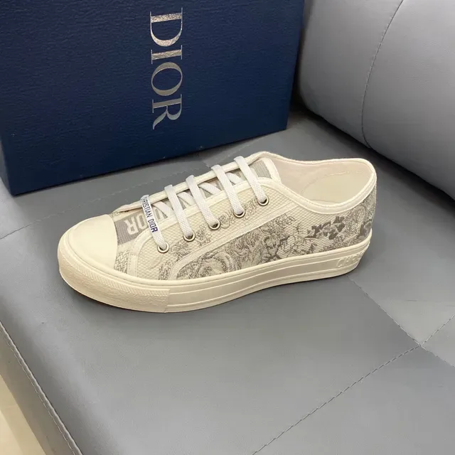 Dior B23 Canvas Print Low-Top Lifestyle Sneakers 4