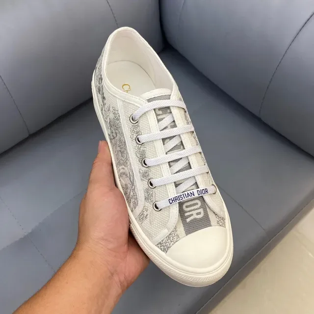 Dior B23 Canvas Print Low-Top Lifestyle Sneakers 7