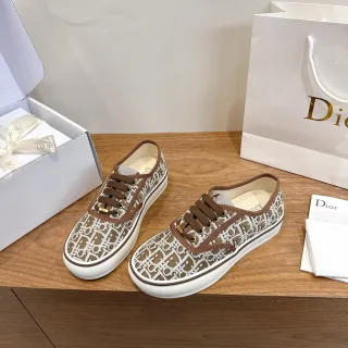 Dior B23 Monogram Beige and Brown Lifestyle Sneakers
