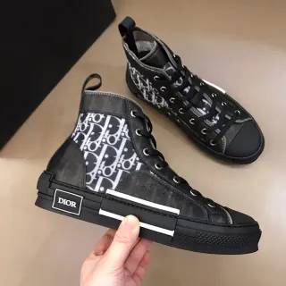 Dior B23 Monogram Black and White Lifestyle Sneakers