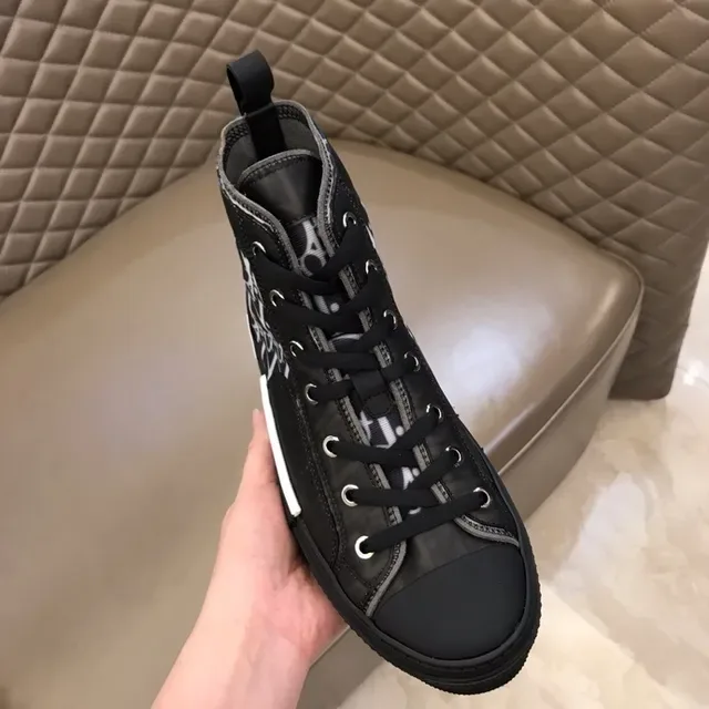 Dior B23 Monogram Black and White Lifestyle Sneakers 3