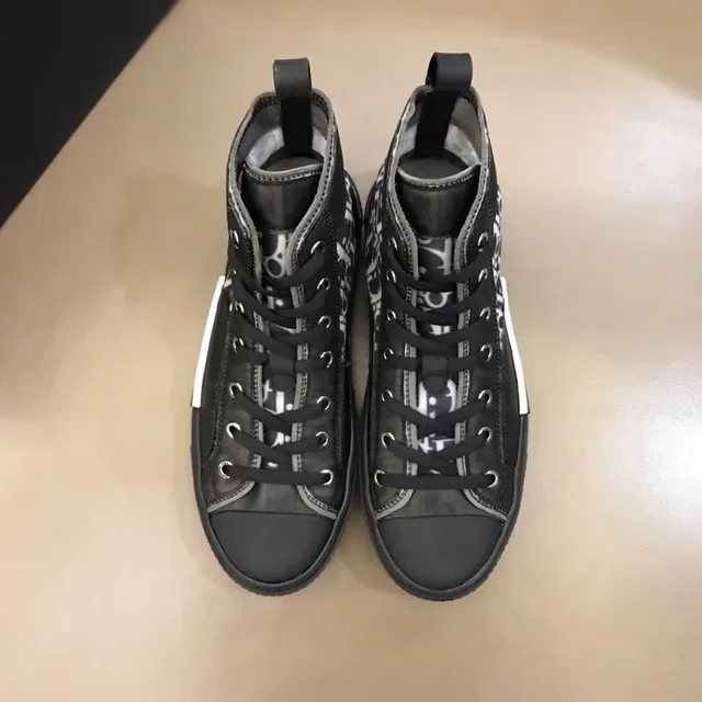 Dior B23 Monogram Black and White Lifestyle Sneakers 8
