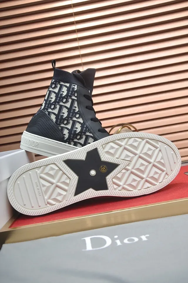 Dior B23 Monogram Canvas High-Top Lifestyle Sneakers 3