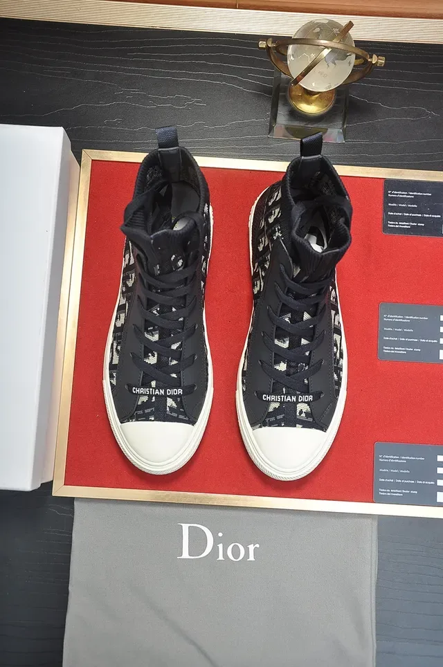Dior B23 Monogram Canvas High-Top Lifestyle Sneakers 5