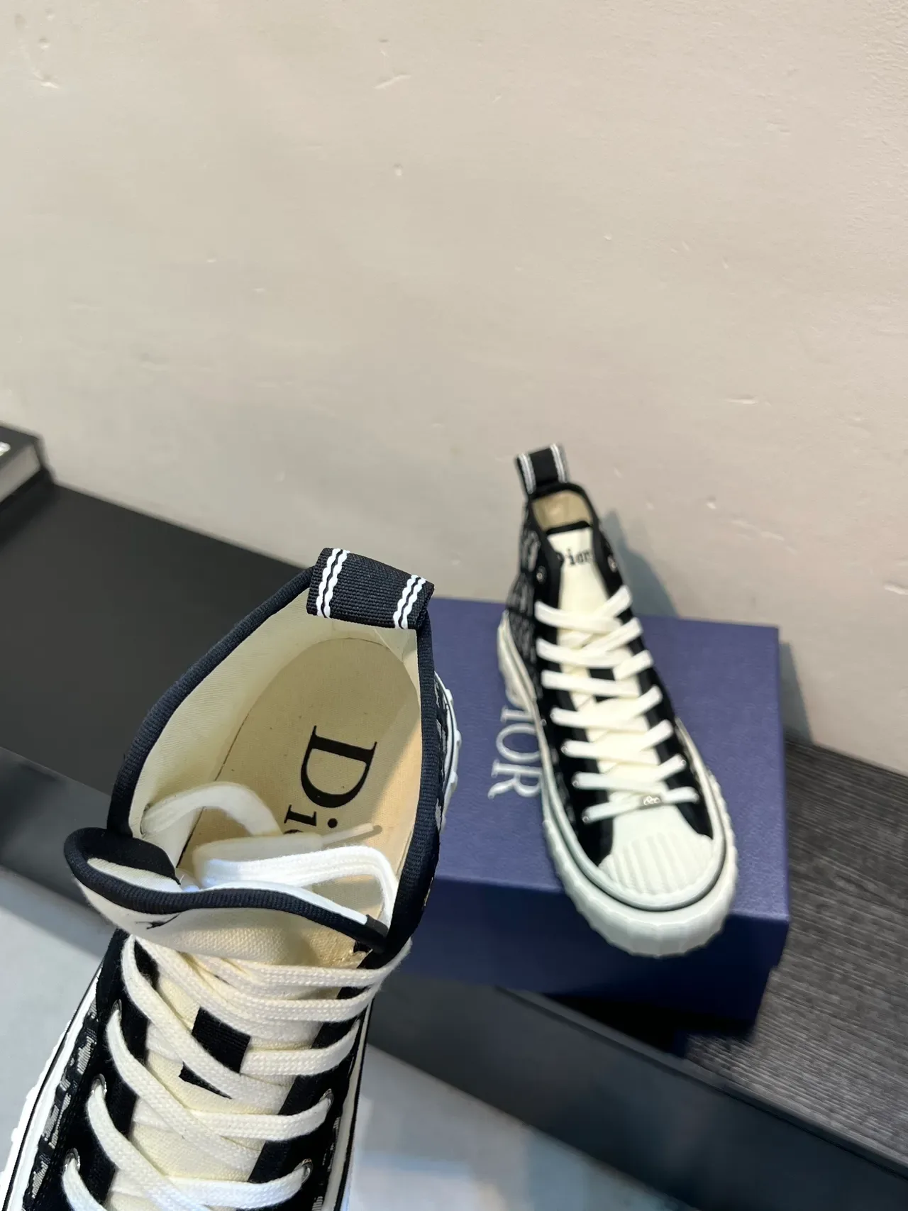 Dior B23 Oblique Jacquard High-Top Lifestyle Sneakers 7