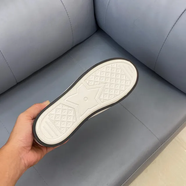Dior B23 Oblique Monogram White Gray Lifestyle Sneakers 9