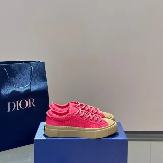Dior B23 Pink Oblique Jacquard Platform Lifestyle Sneakers